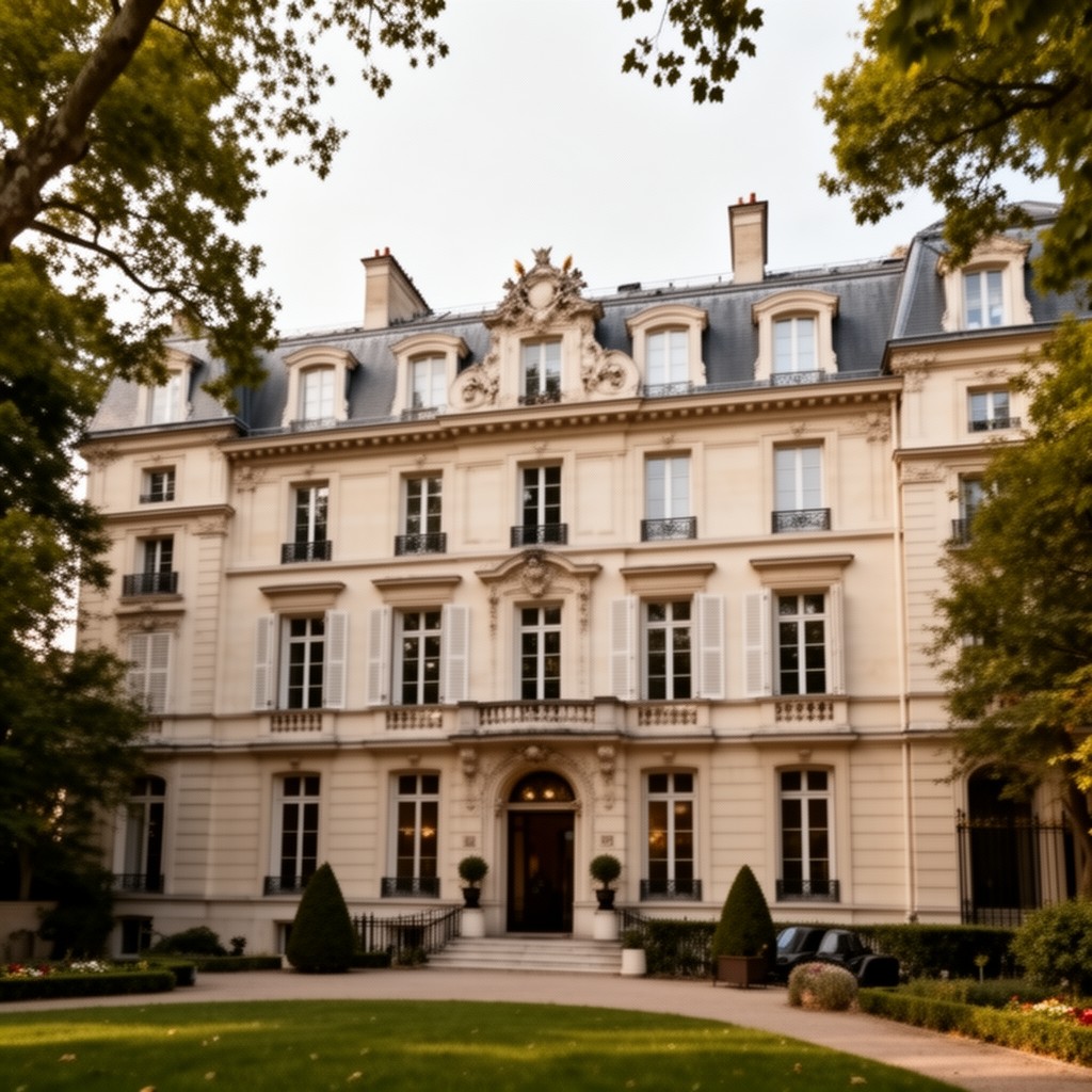 AI-generated illustration of Villa Windsor, Paris