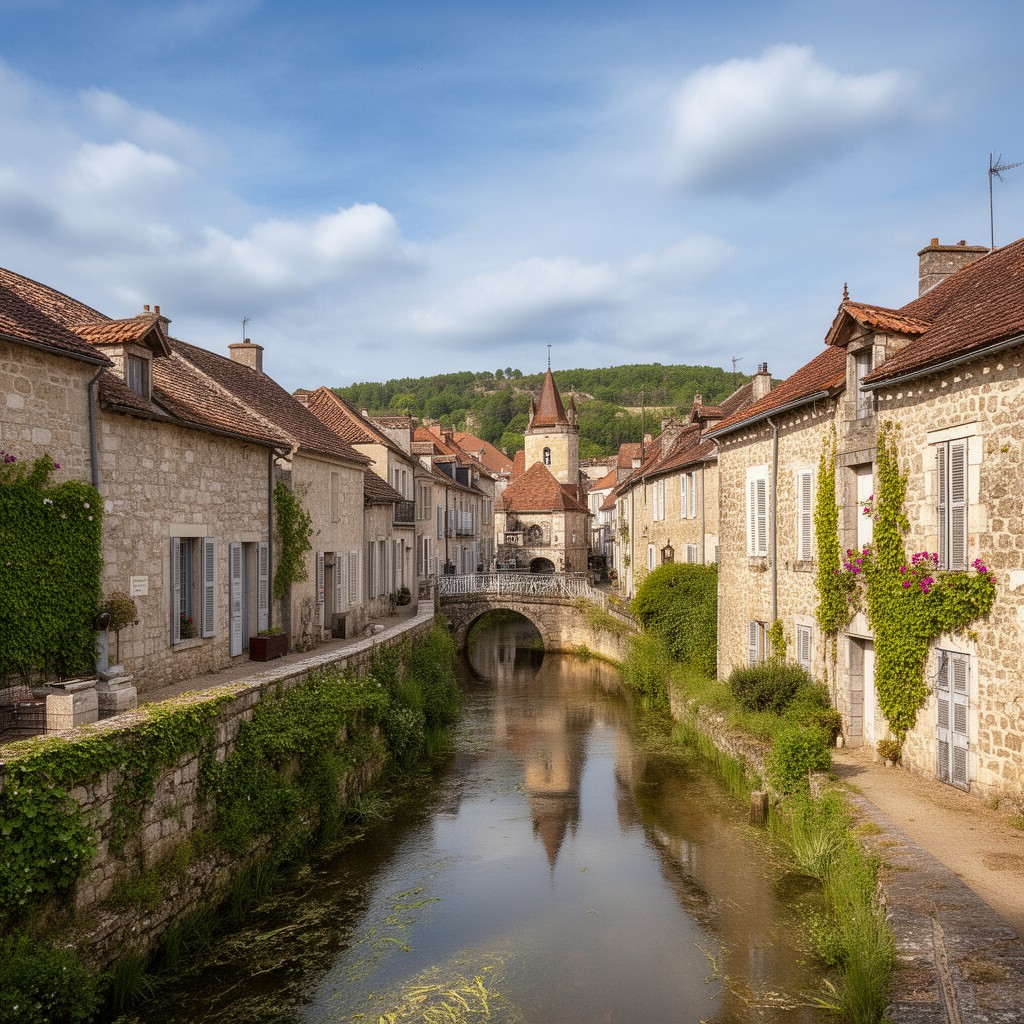 AI-generated illustration of Bourbon-l’Archambault