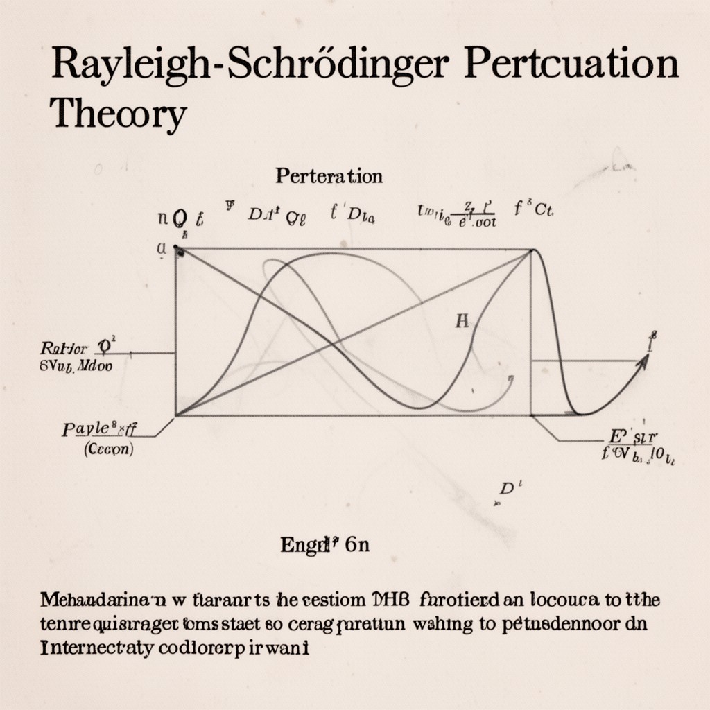 AI-generated illustration of Rayleigh–Schrödinger perturbation theory