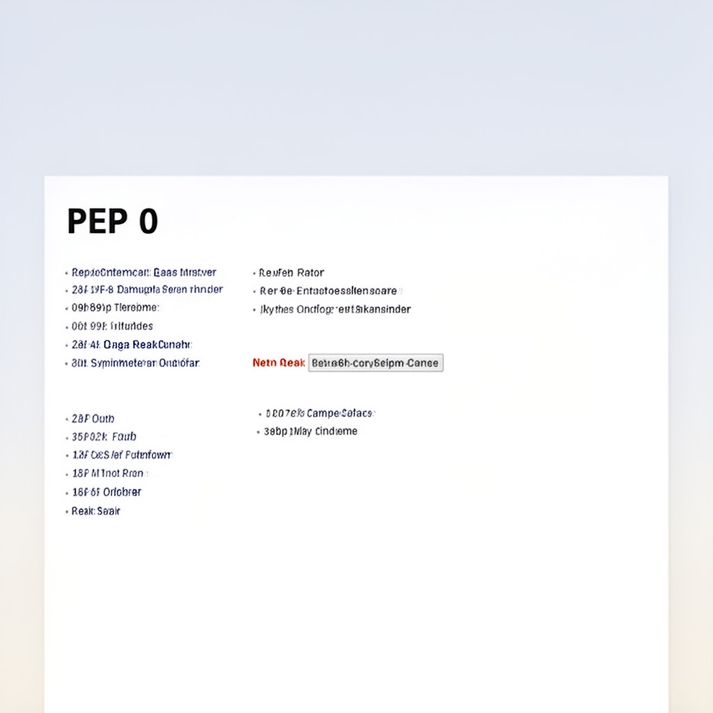 AI-generated illustration of PEP 0