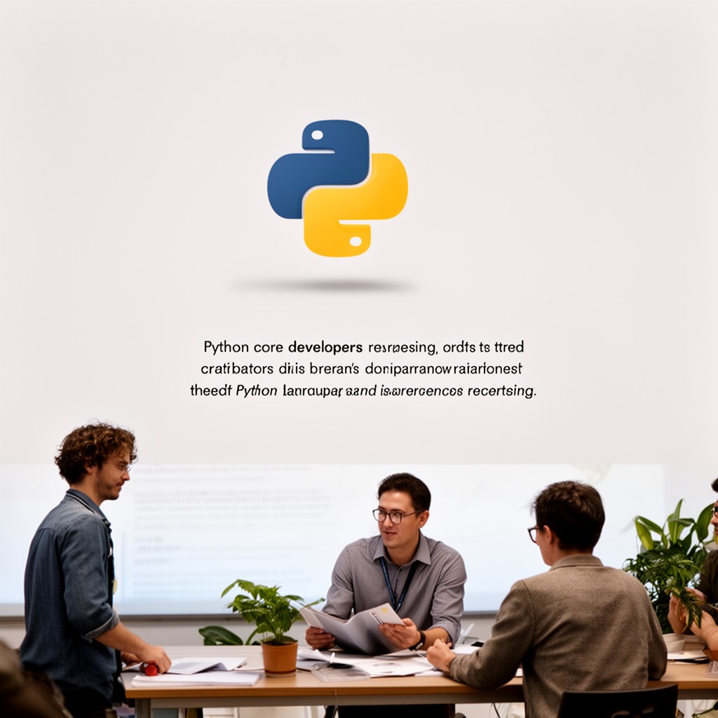 AI-generated illustration of Python core developers
