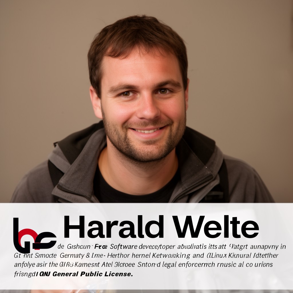 AI-generated illustration of Harald Welte
