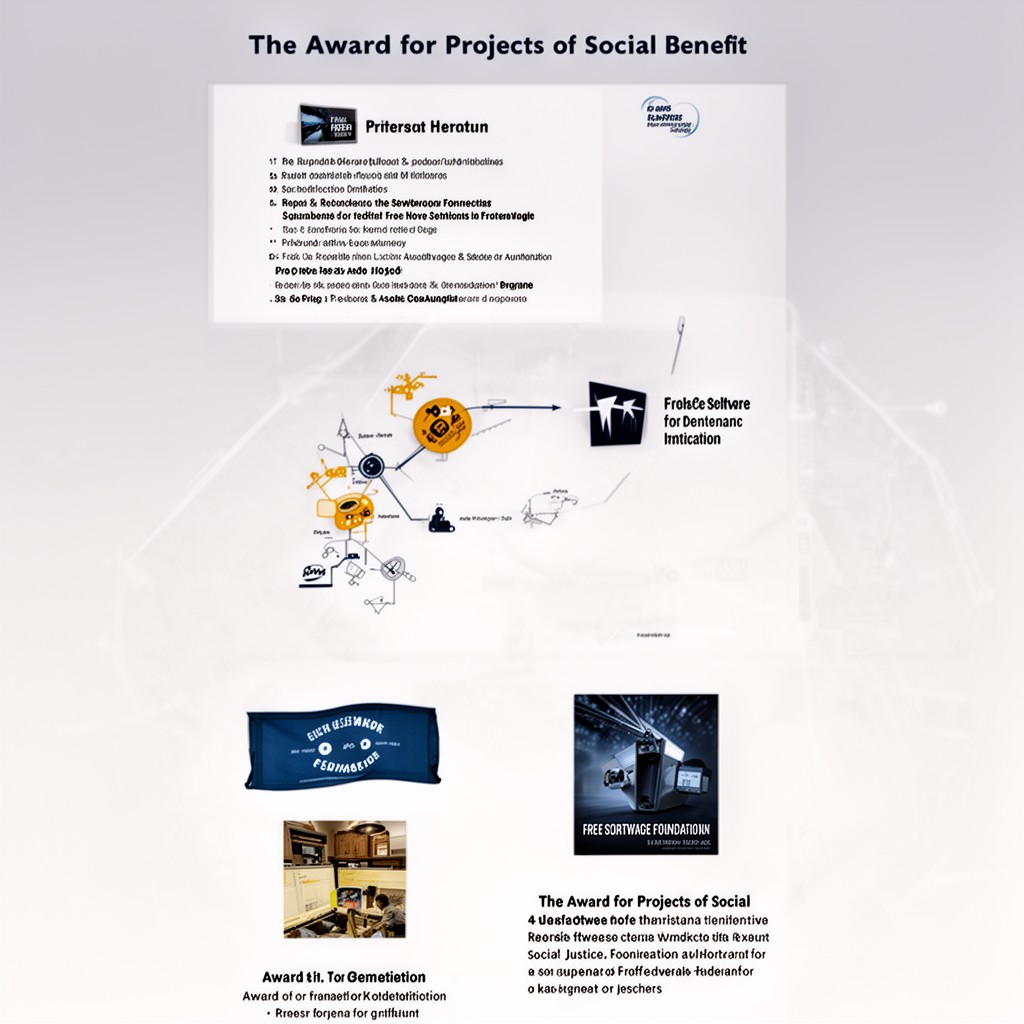 AI-generated illustration of Award for Projects of Social Benefit
