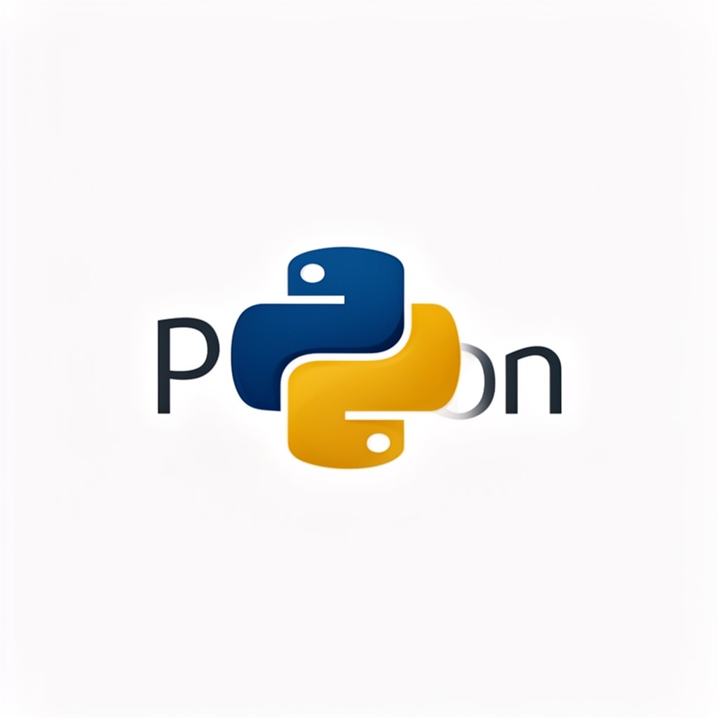 AI-generated illustration of Python wordmark