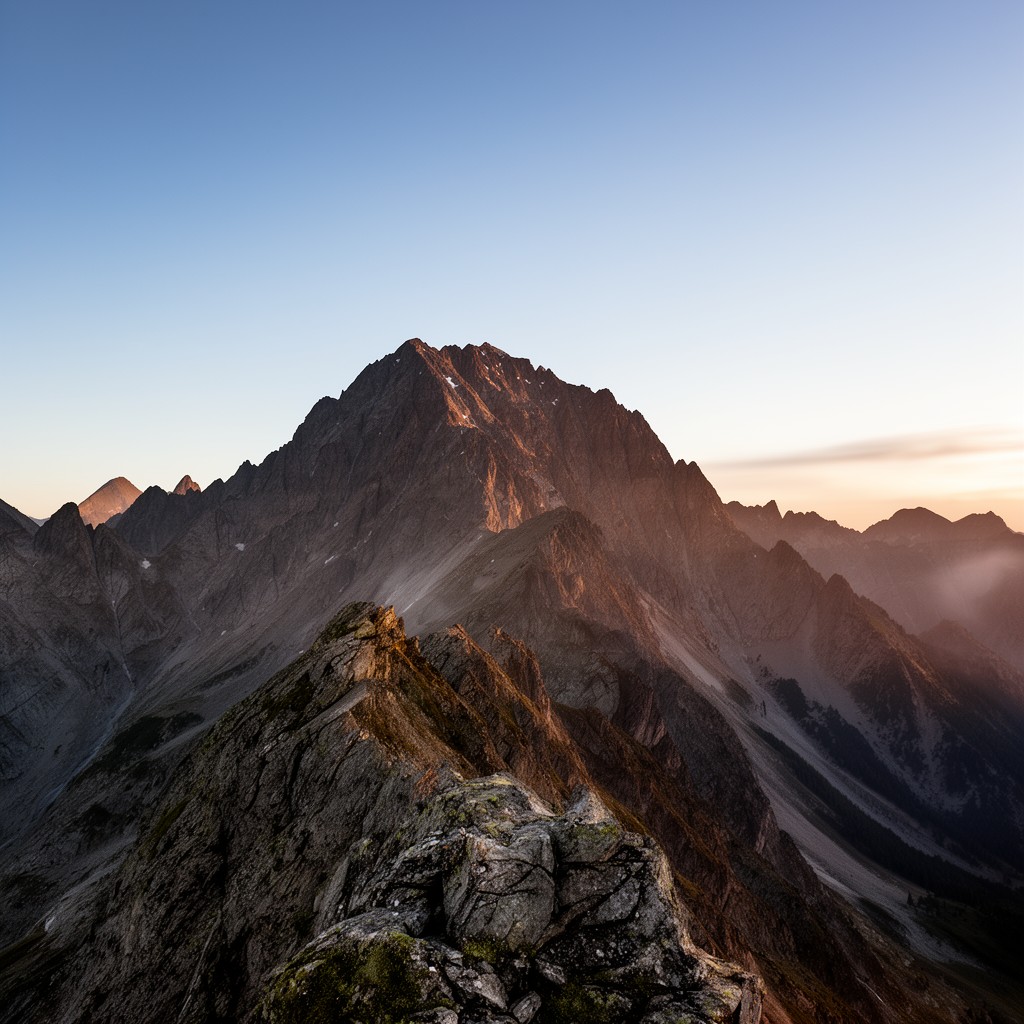 AI-generated illustration of Moldoveanu Peak