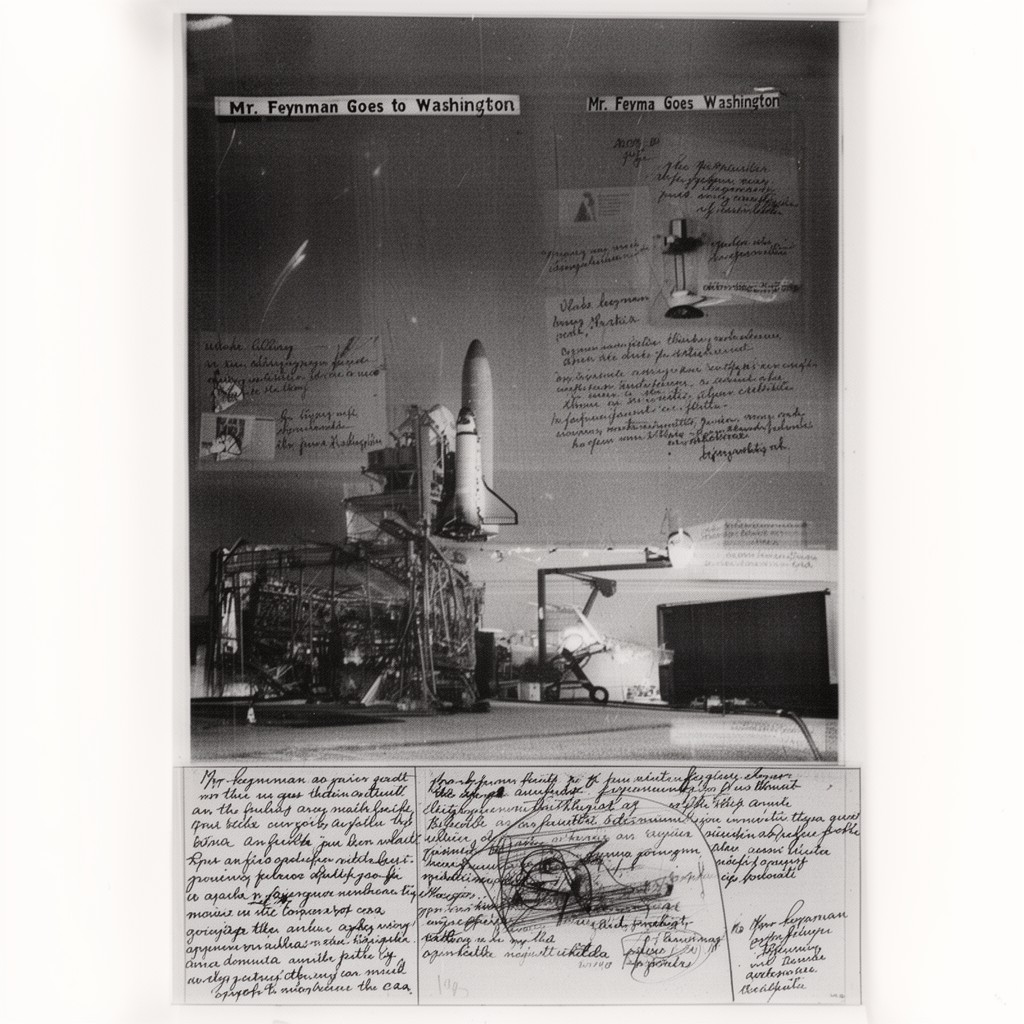AI-generated illustration of “Mr. Feynman Goes to Washington” (Part 2)