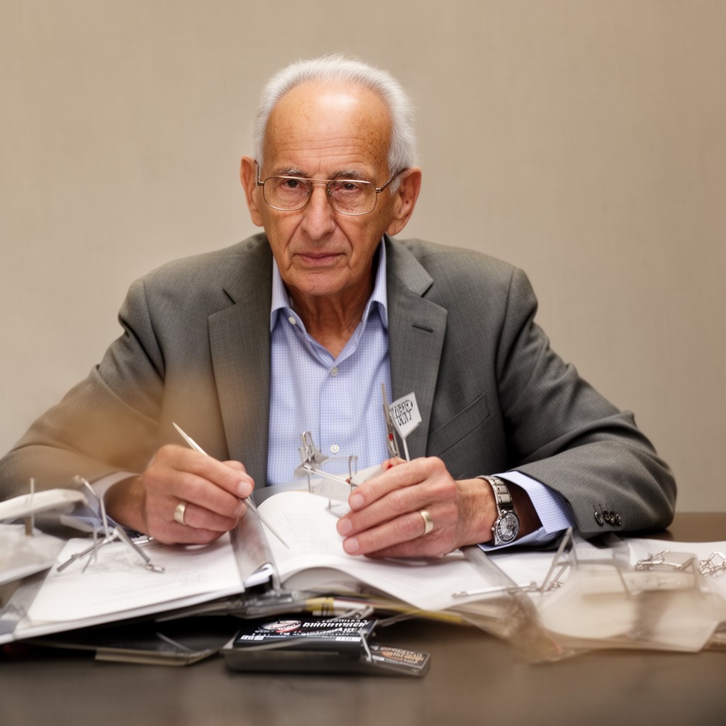 AI-generated illustration of Michael Atiyah