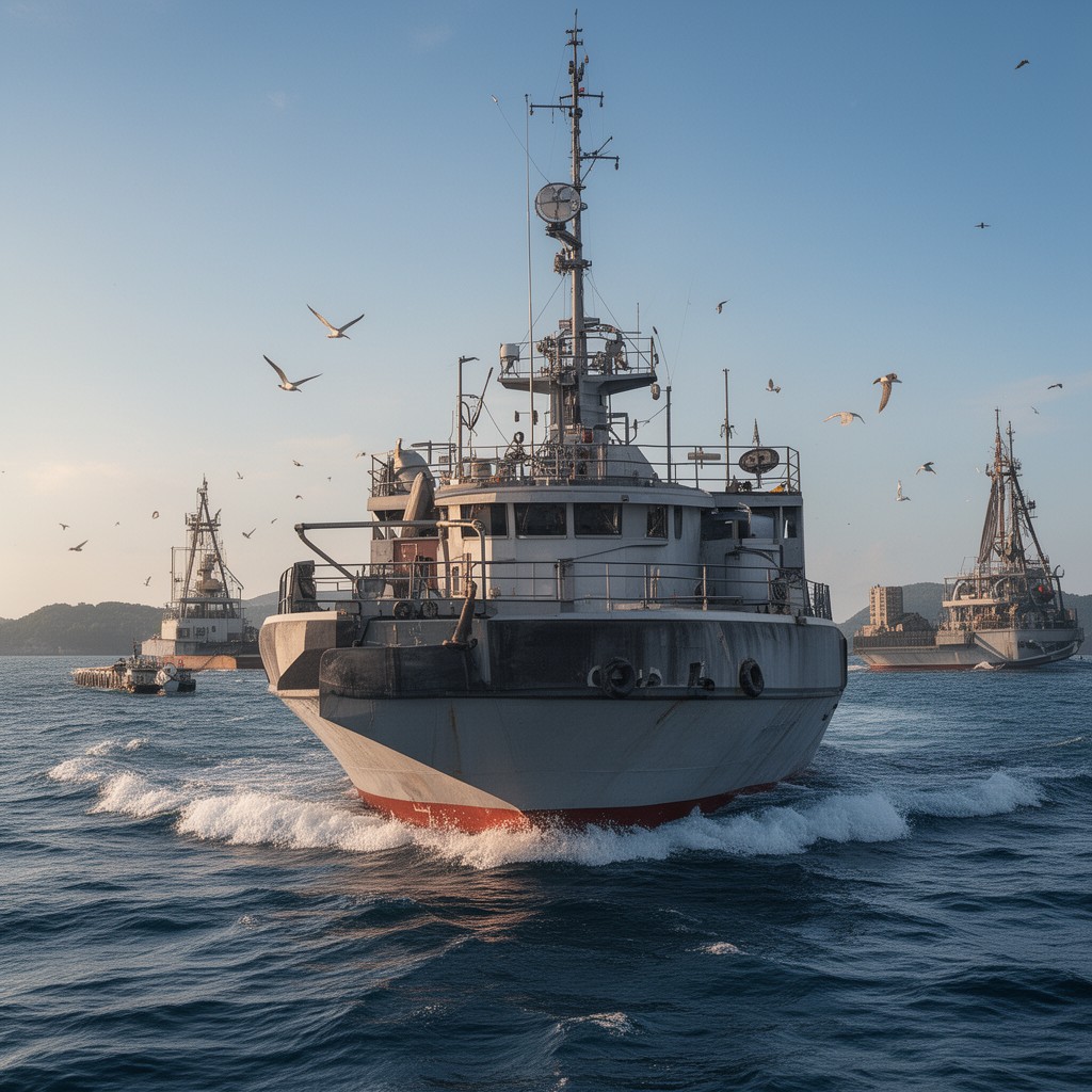 AI-generated illustration of International Regulations for Preventing Collisions at Sea