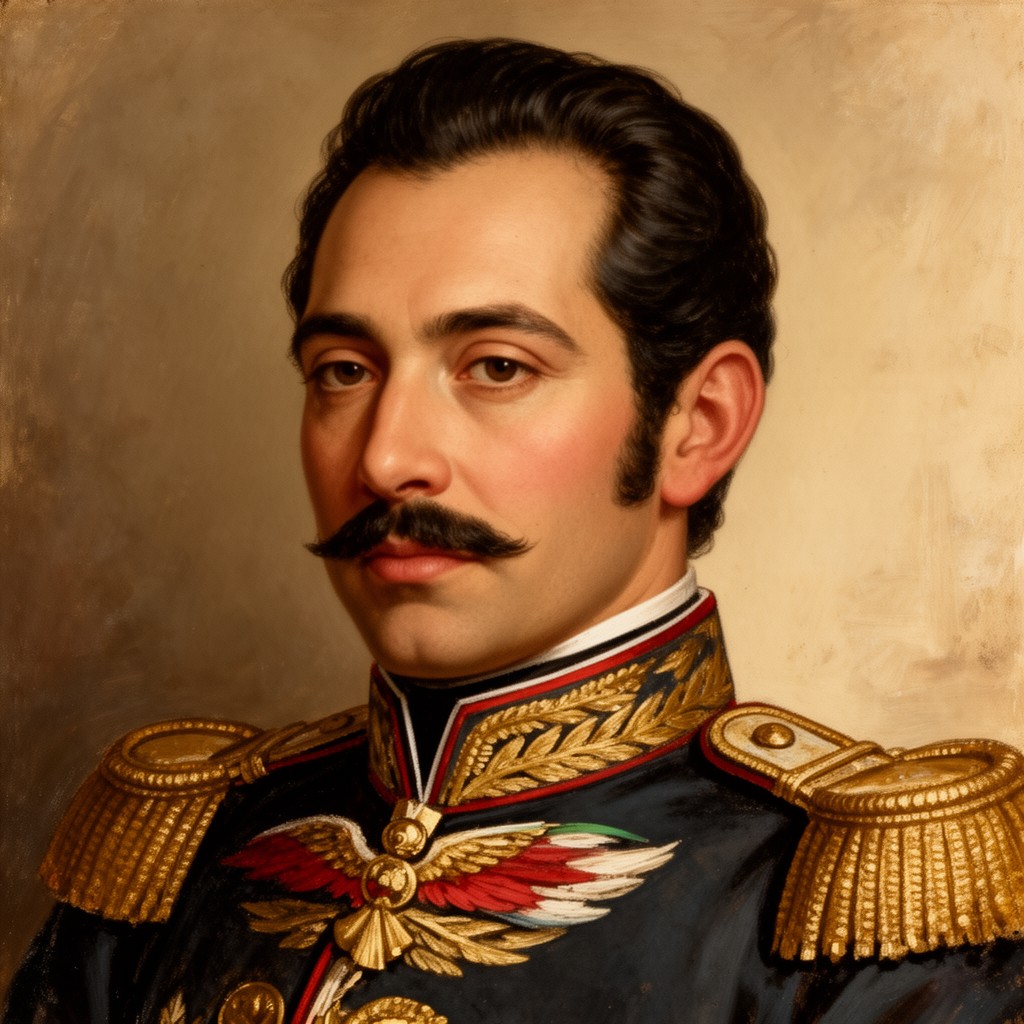 AI-generated illustration of Vicente Guerrero
