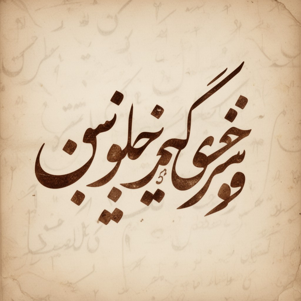 AI-generated illustration of Taliq script