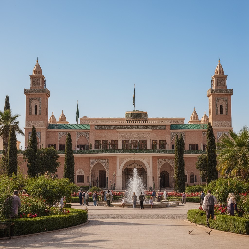 AI-generated illustration of Royal Palace of Rabat