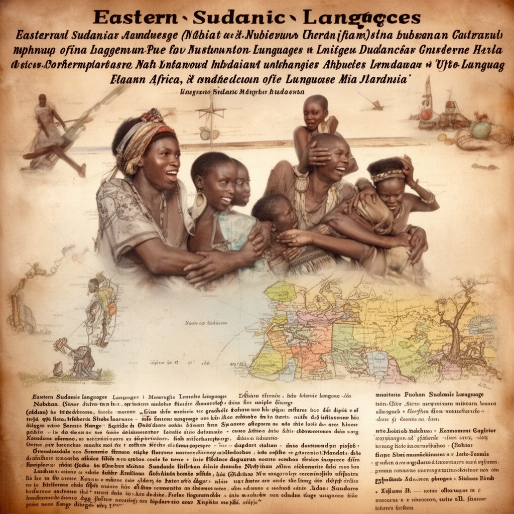 AI-generated illustration of Eastern Sudanic languages