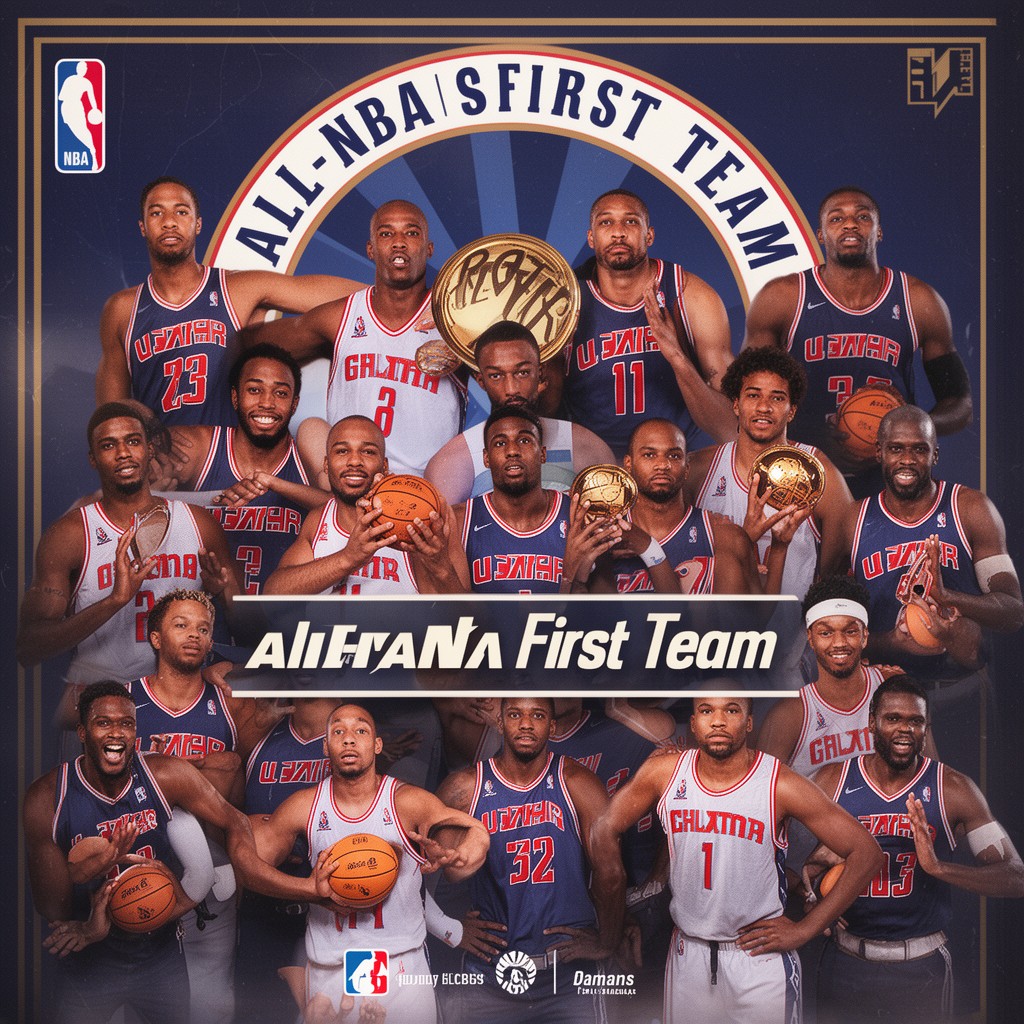 AI-generated illustration of All-NBA First Team