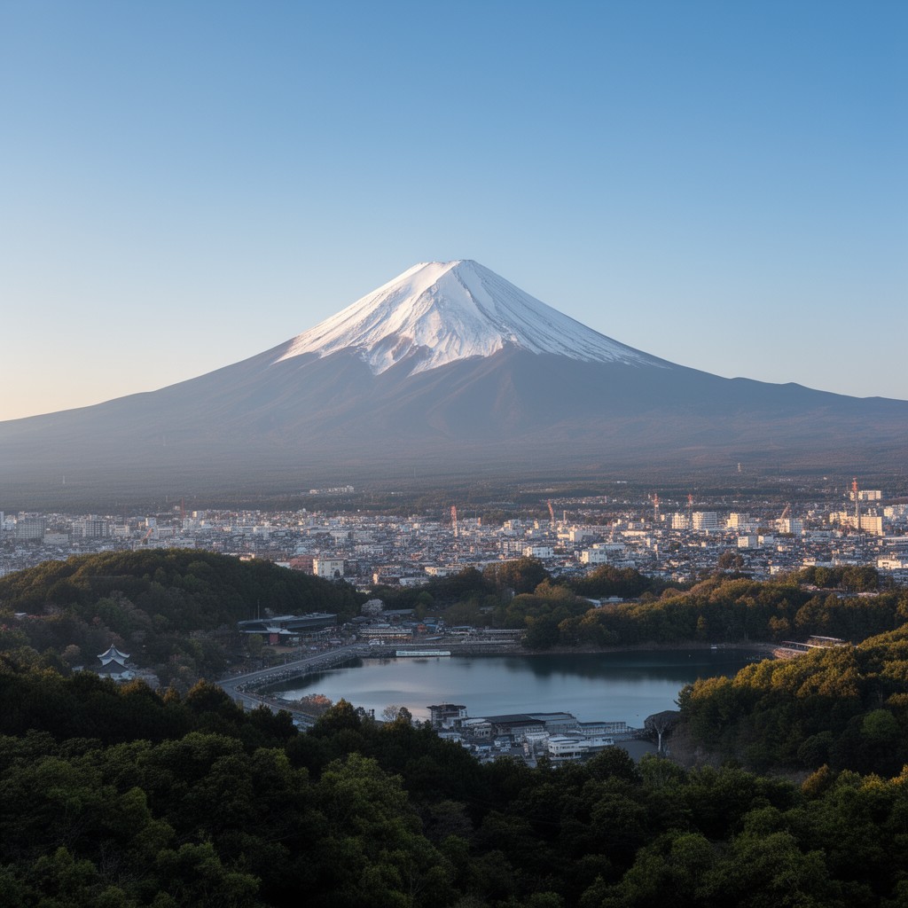 AI-generated illustration of Mount Fuji