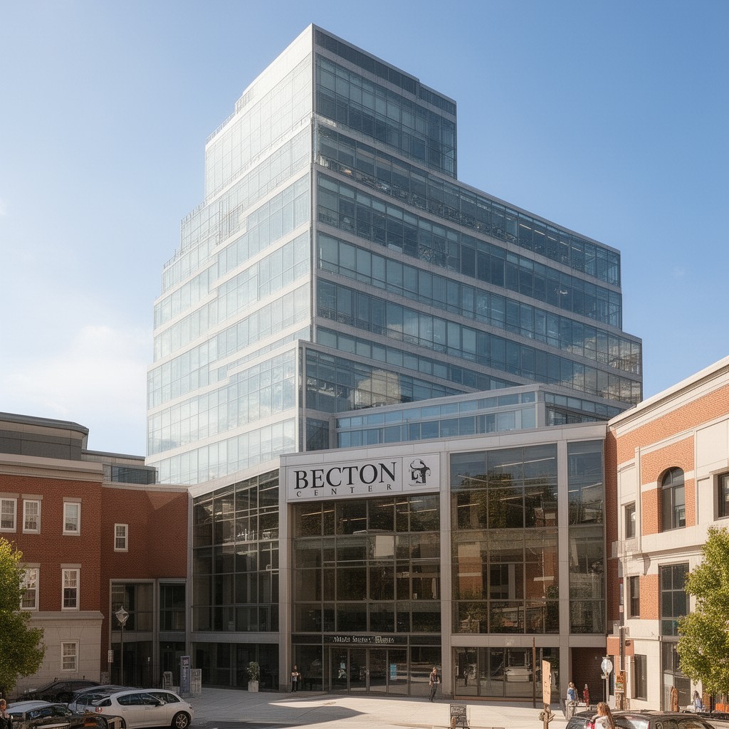 AI-generated illustration of Becton Center