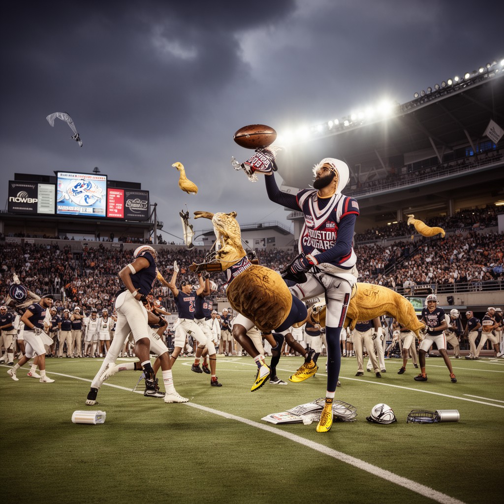 AI-generated illustration of Houston Cougars