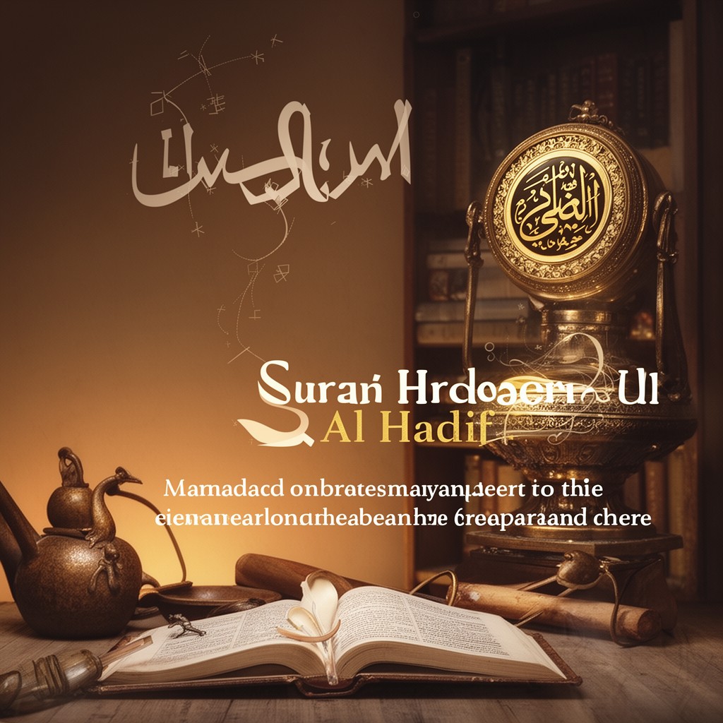 AI-generated illustration of Surah Al-Hadid