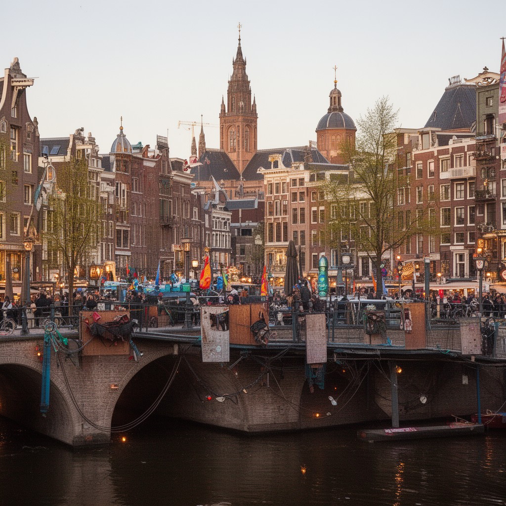 AI-generated illustration of Amsterdam-Centrum