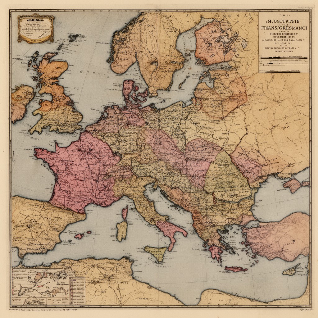 AI-generated illustration of France and Austria