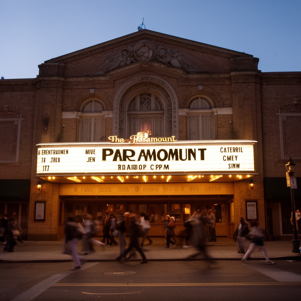 AI-generated illustration of The Paramount (Huntington, New York)
