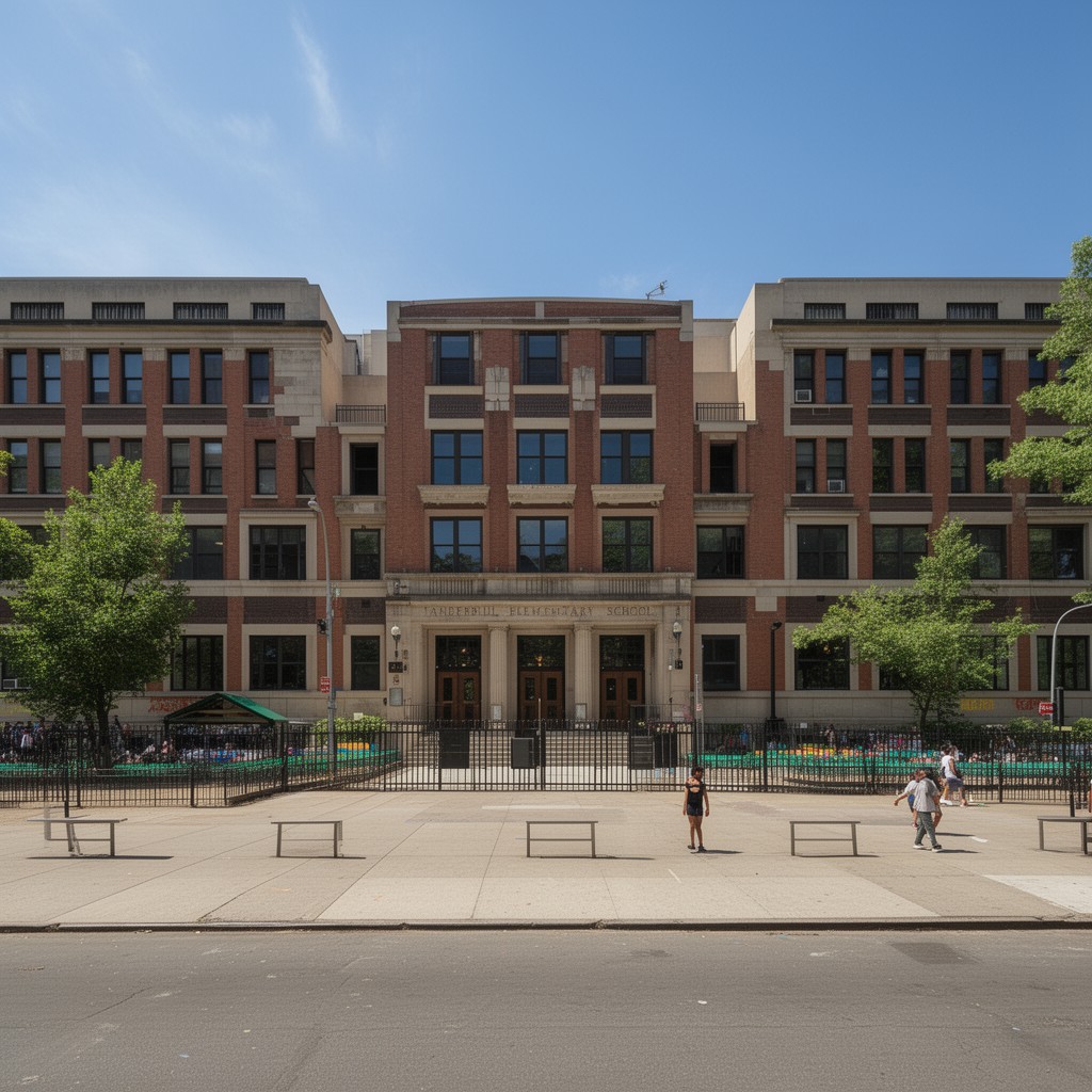 AI-generated illustration of Vanderbilt Elementary School