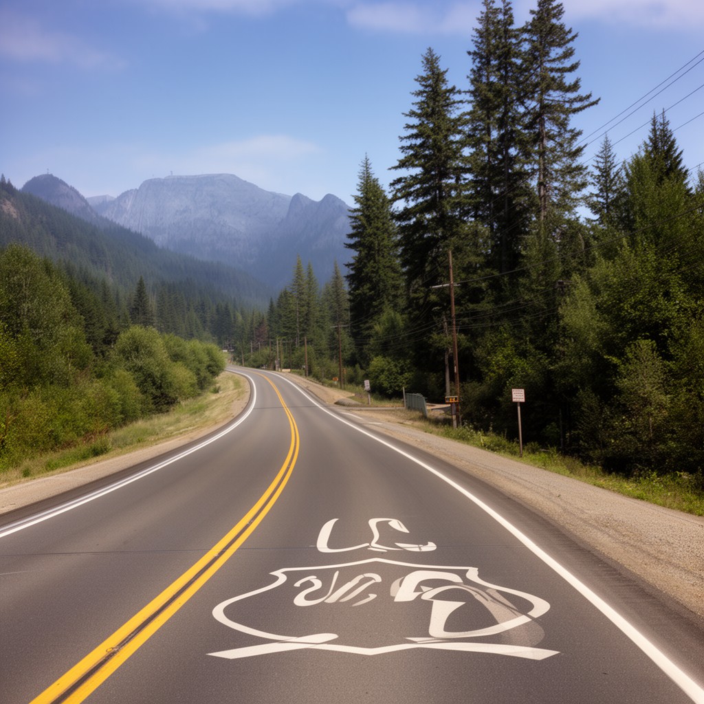 AI-generated illustration of U.S. Route 20
