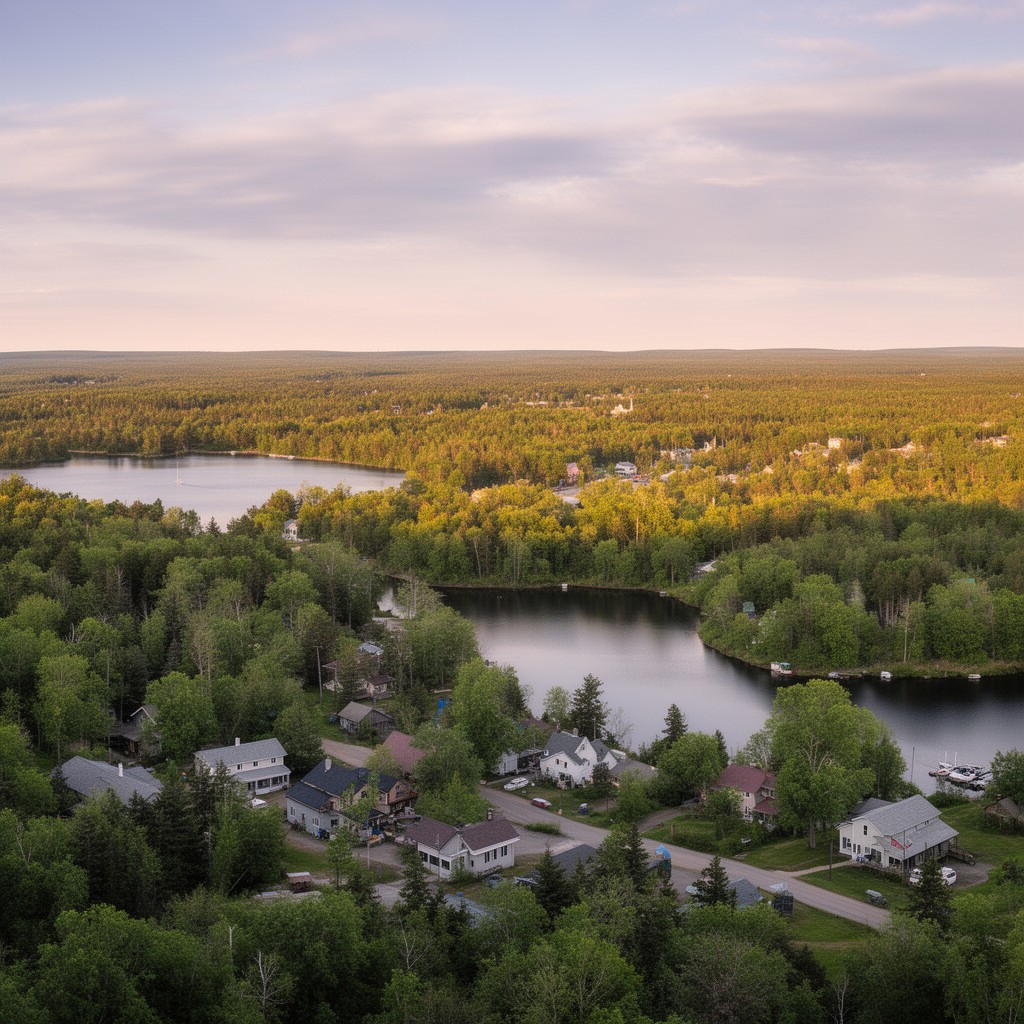 AI-generated illustration of Northern Michigan