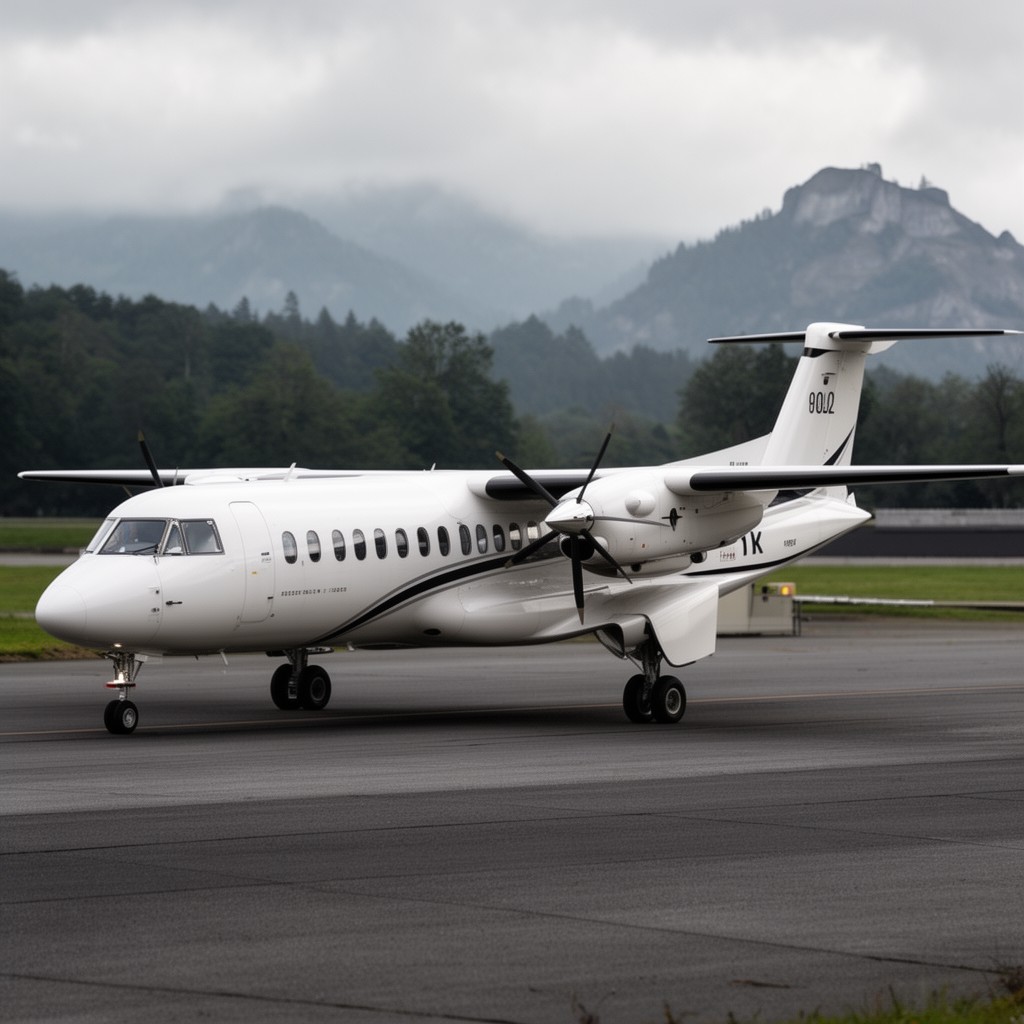 AI-generated illustration of Beechcraft 1900