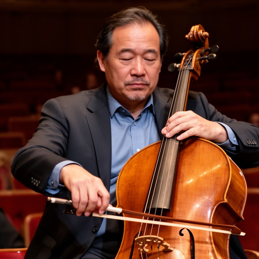 AI-generated illustration of Yo-Yo Ma