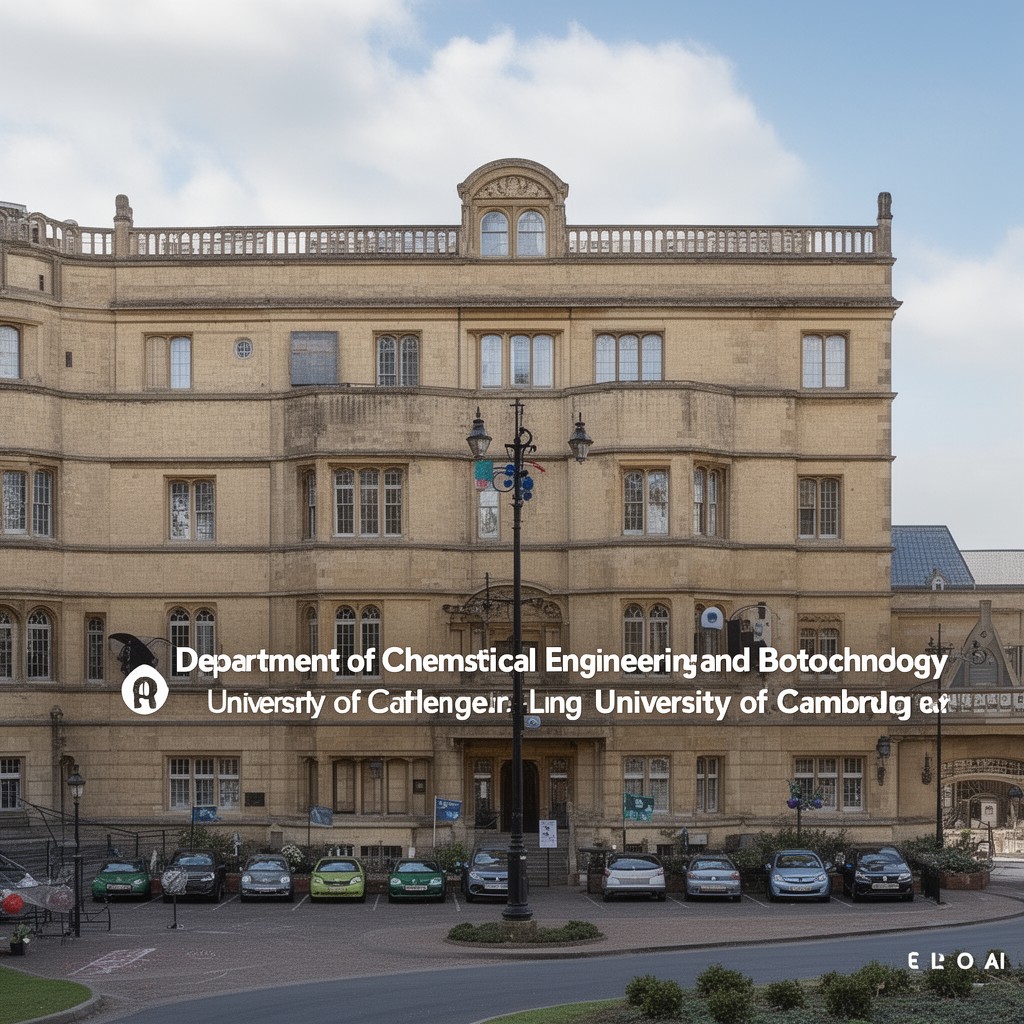 AI-generated illustration of Department of Chemical Engineering and Biotechnology, University of Cambridge