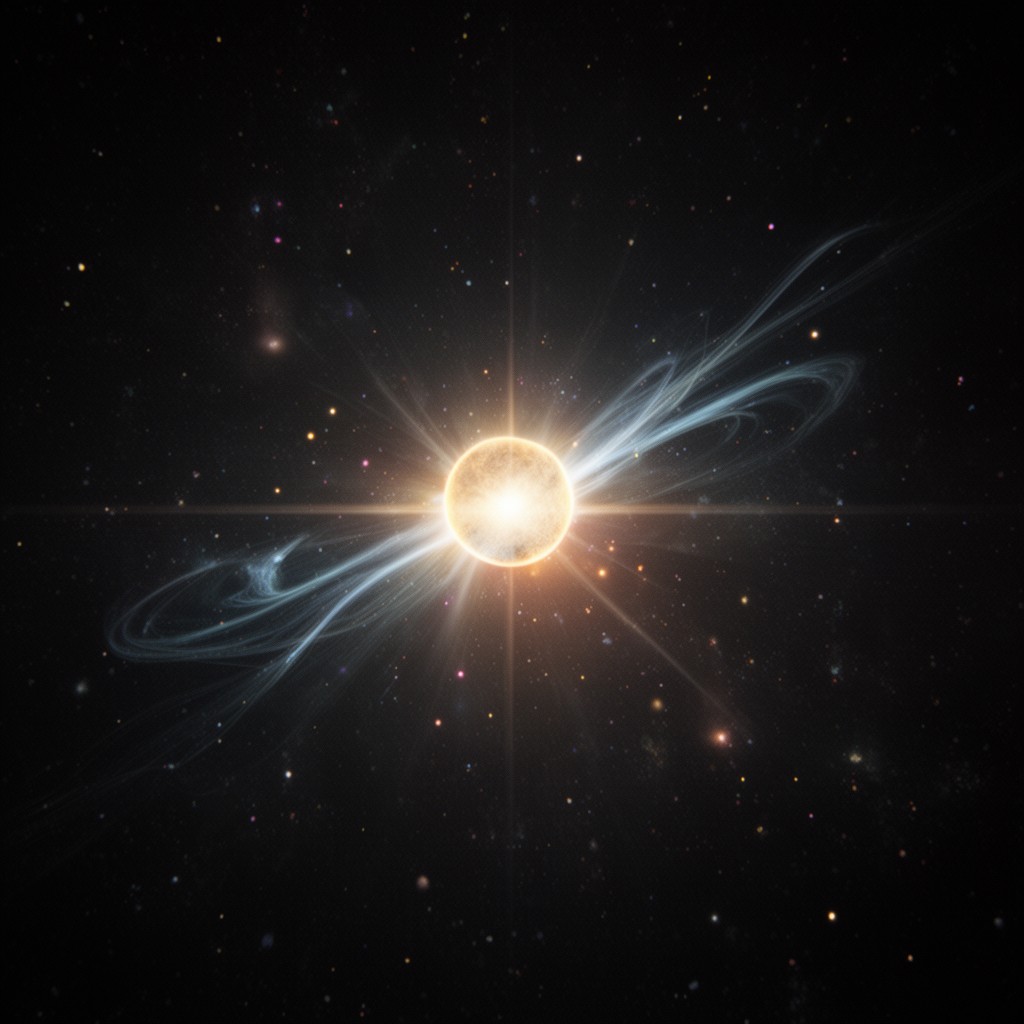 AI-generated illustration of tau neutrino