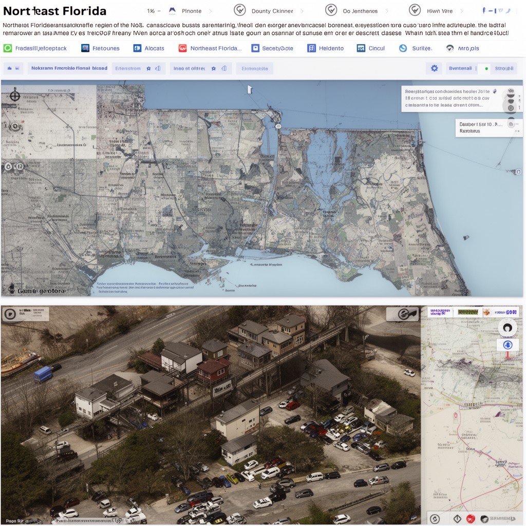 AI-generated illustration of Northeast Florida