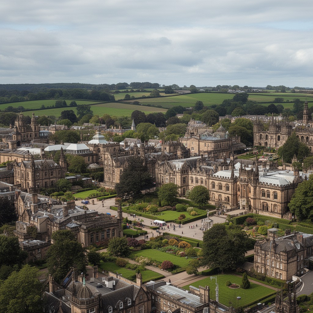 AI-generated illustration of Harrogate