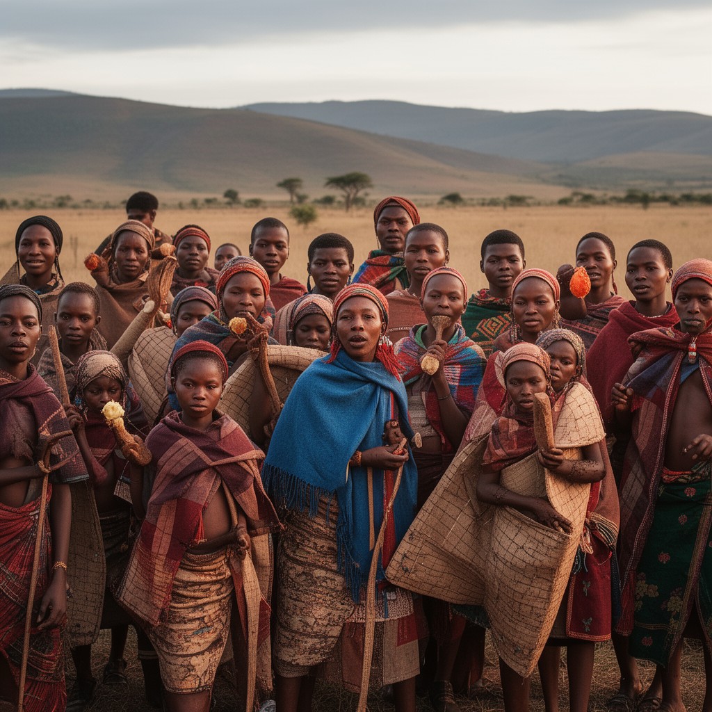 AI-generated illustration of Thembu people