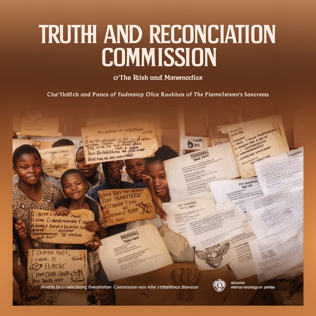 AI-generated illustration of Truth and Reconciliation Commission reports