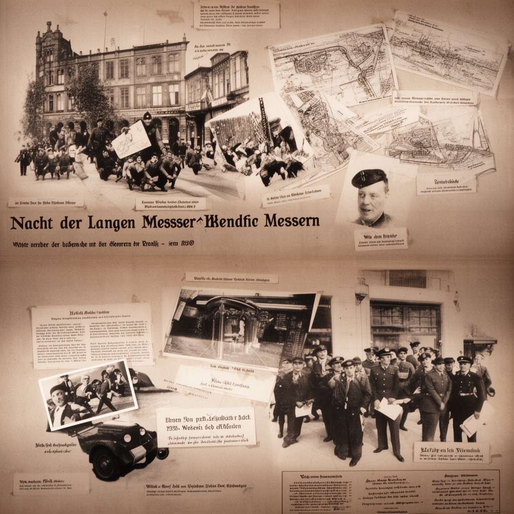 AI-generated illustration of Nacht der langen Messer
