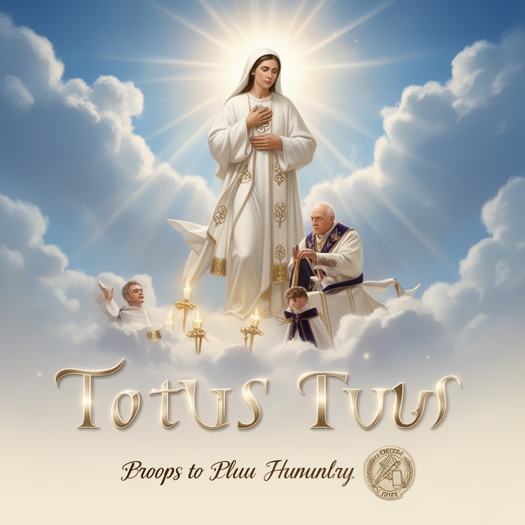 AI-generated illustration of Totus Tuus