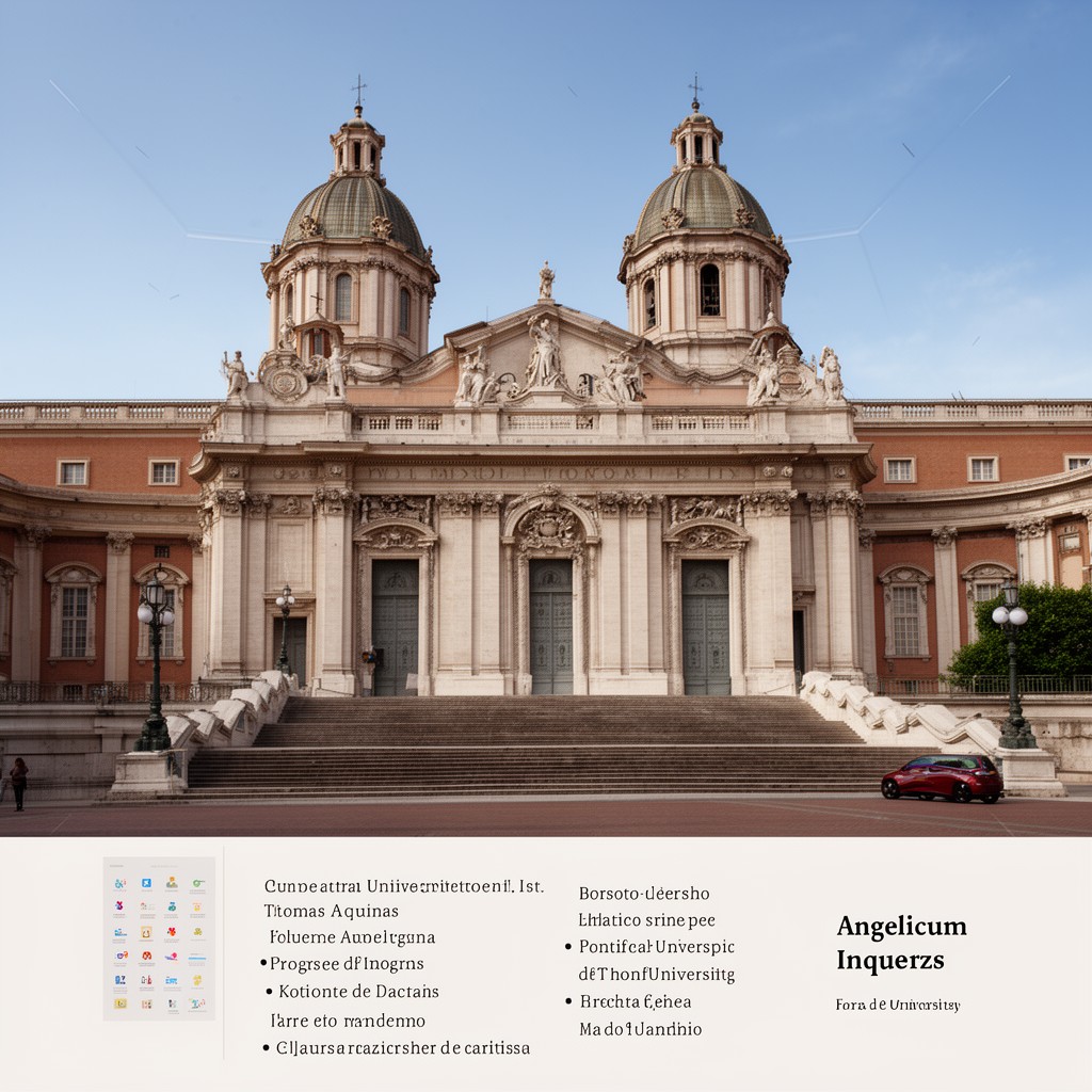 AI-generated illustration of Pontifical University of St. Thomas Aquinas (Angelicum)