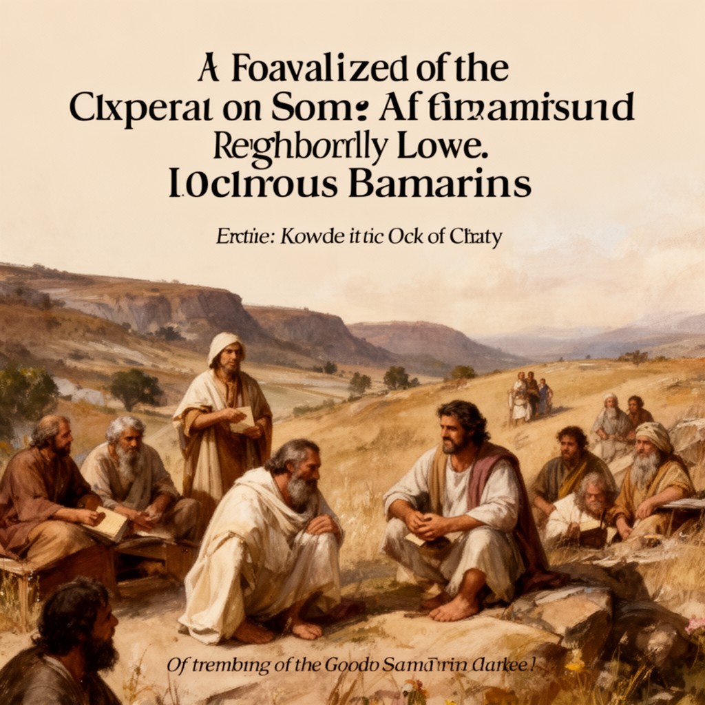 AI-generated illustration of parable of the Good Samaritan