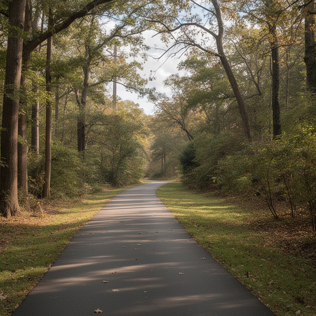 AI-generated illustration of Washington & Old Dominion Railroad Trail