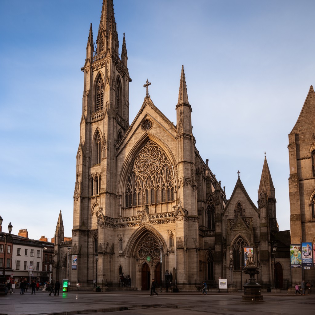 AI-generated illustration of St Patrick's Cathedral