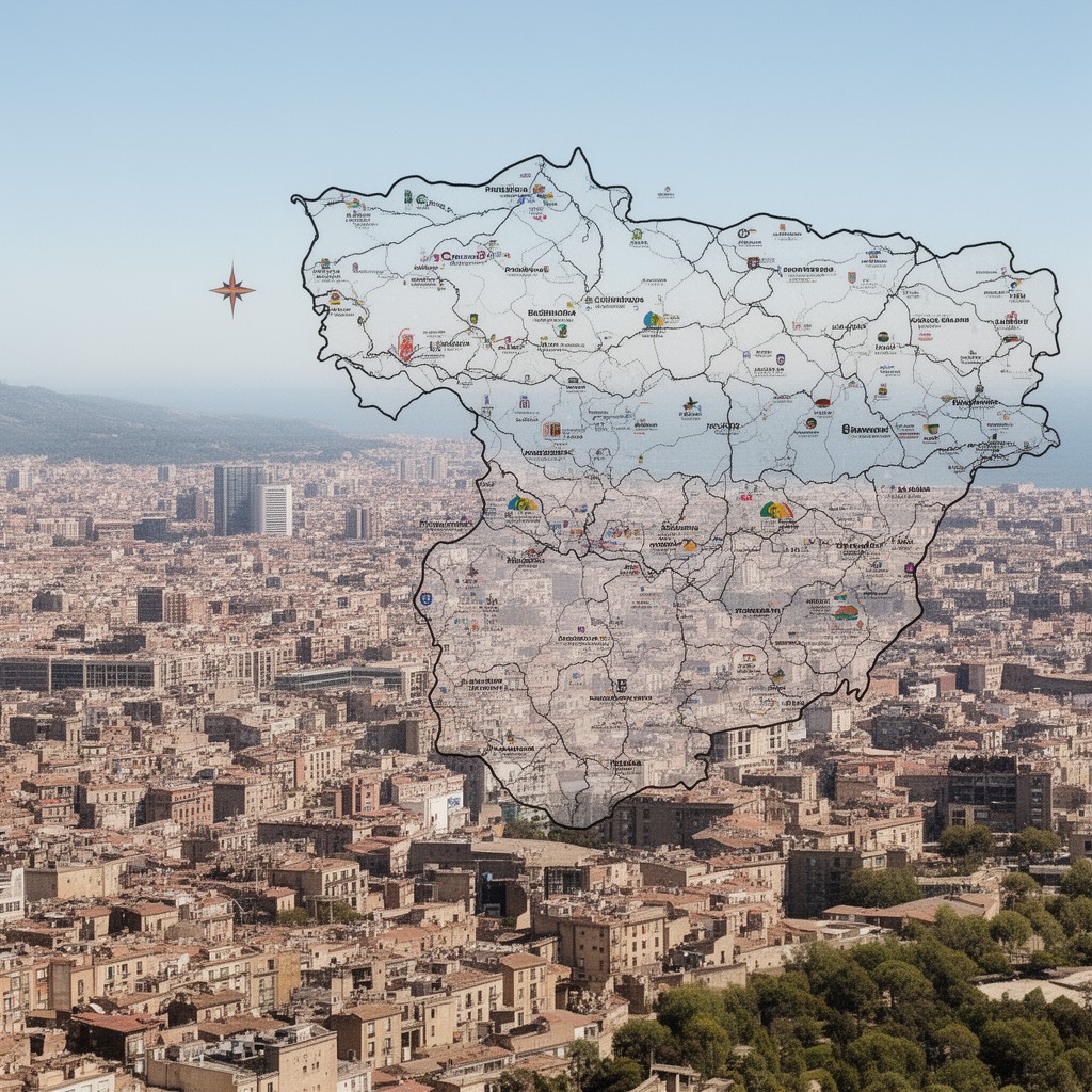 AI-generated illustration of Province of Barcelona