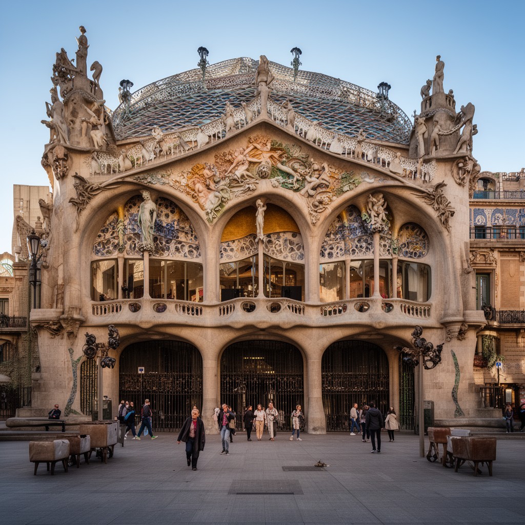 AI-generated illustration of Palau de la Música Catalana