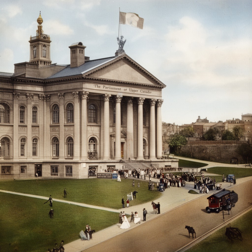 AI-generated illustration of Parliament of Upper Canada