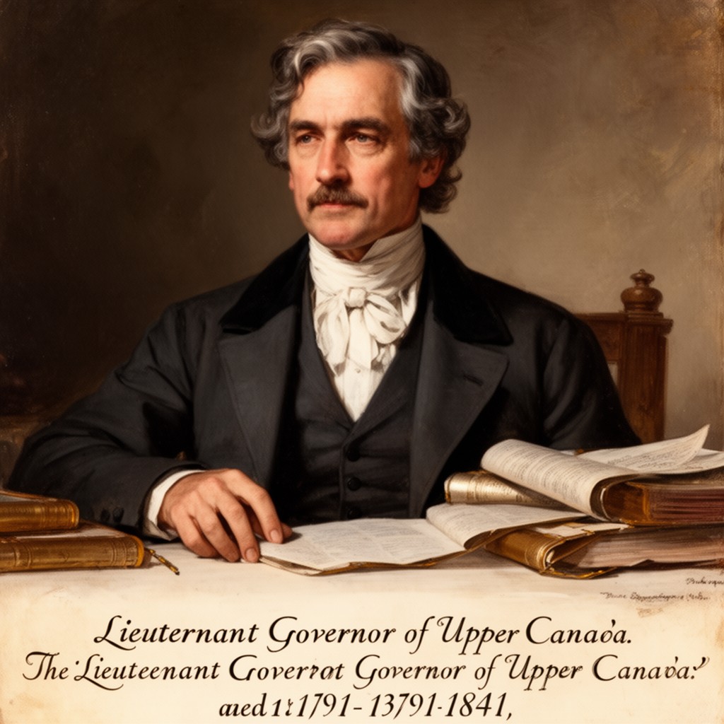 AI-generated illustration of Lieutenant Governor of Upper Canada