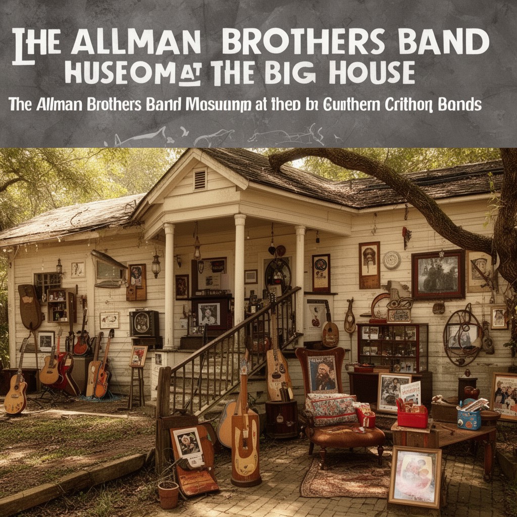 AI-generated illustration of The Allman Brothers Band Museum at The Big House
