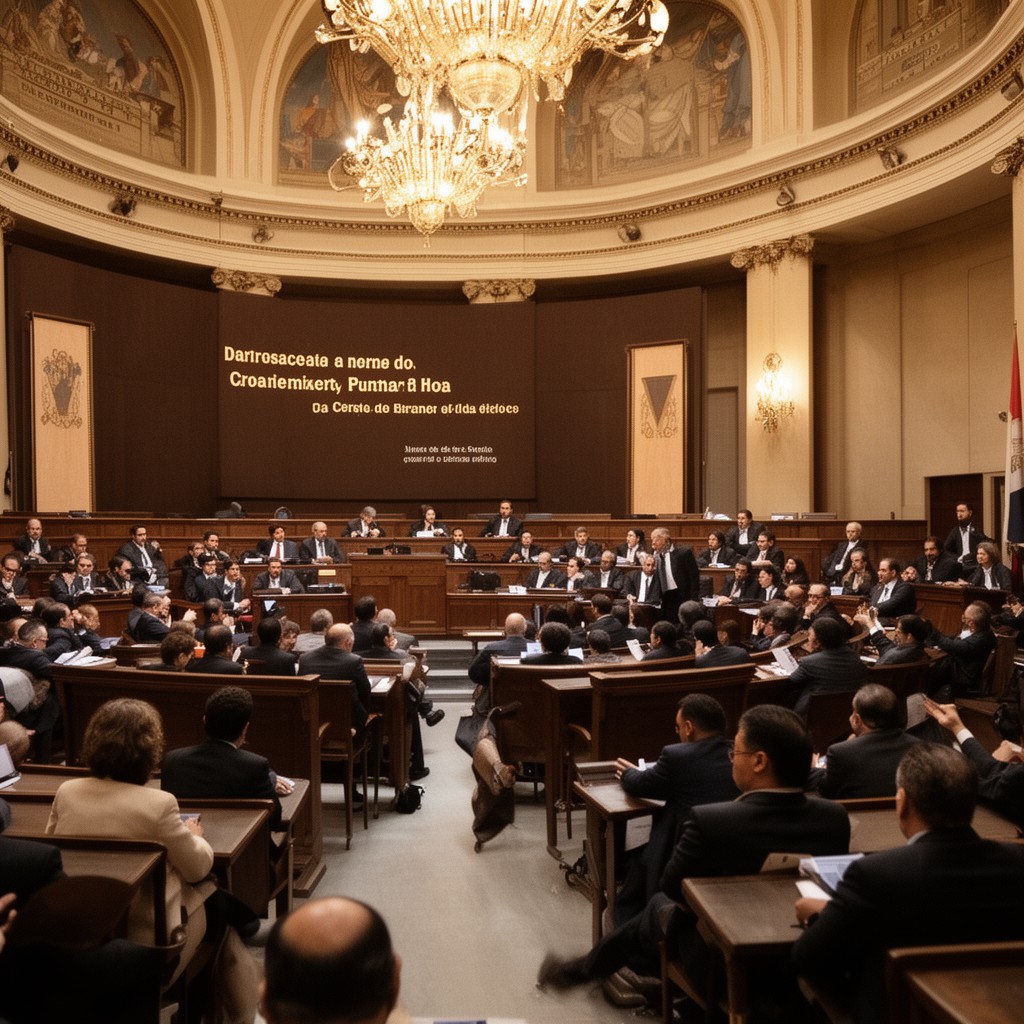 AI-generated illustration of Plenary of the Supreme Court