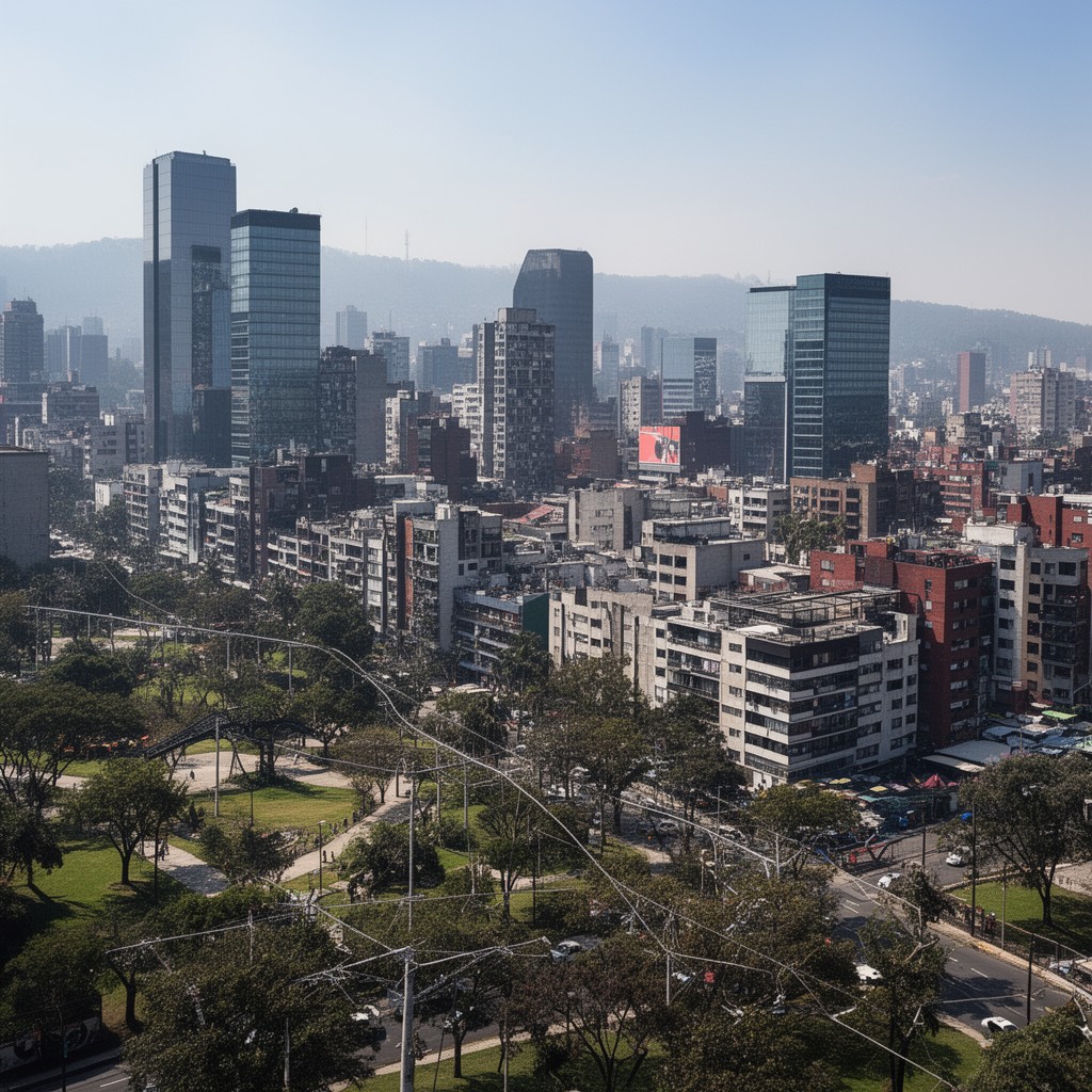 AI-generated illustration of Irrigación (Mexico City neighborhood)