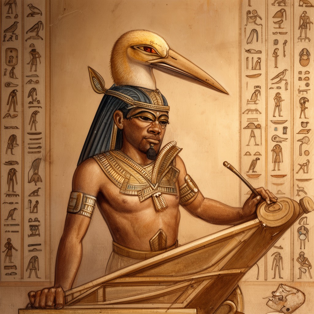 AI-generated illustration of Thoth