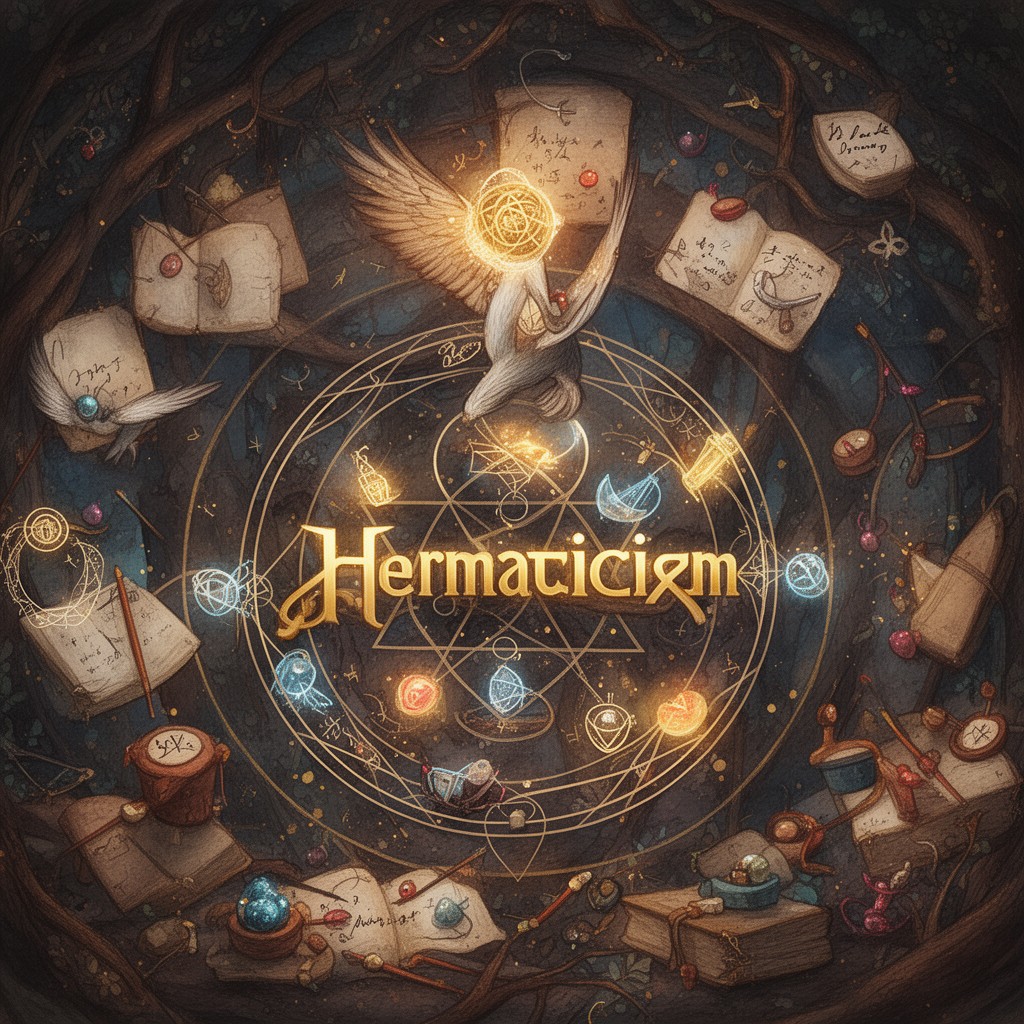 AI-generated illustration of Hermeticism